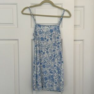 Wild Fable Blue Tropical Floral Mini Dress XS